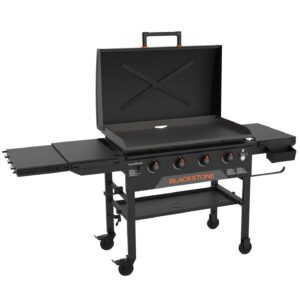 Blackstone 4-Burner 36" Omnivore Griddle with Hood and Extendable Side Shelves