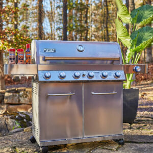 Monument Grills 77352,Full Stainless Steel 6+1 Burner Propane Gas Grill with Rotisserie Kit, 84,000 BTU – Perfect for Family BBQs,Holiday gift