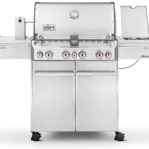 Weber 7170001 Summit S-470 4-Burner Liquid Propane Grill, Stainless Steel 580-Square Inch