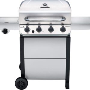 Char-Broil 463377319 Performance 4-Burner Cart Style Liquid Propane Gas Grill, Stainless Steel