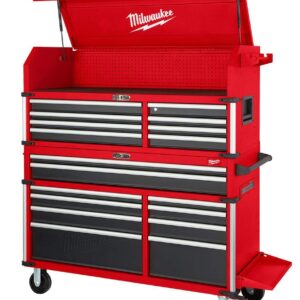 Milwaukee 56" Premium 18-Drawer Tool Box Chest and Cabinet Combo with Electronic Keypad Lock